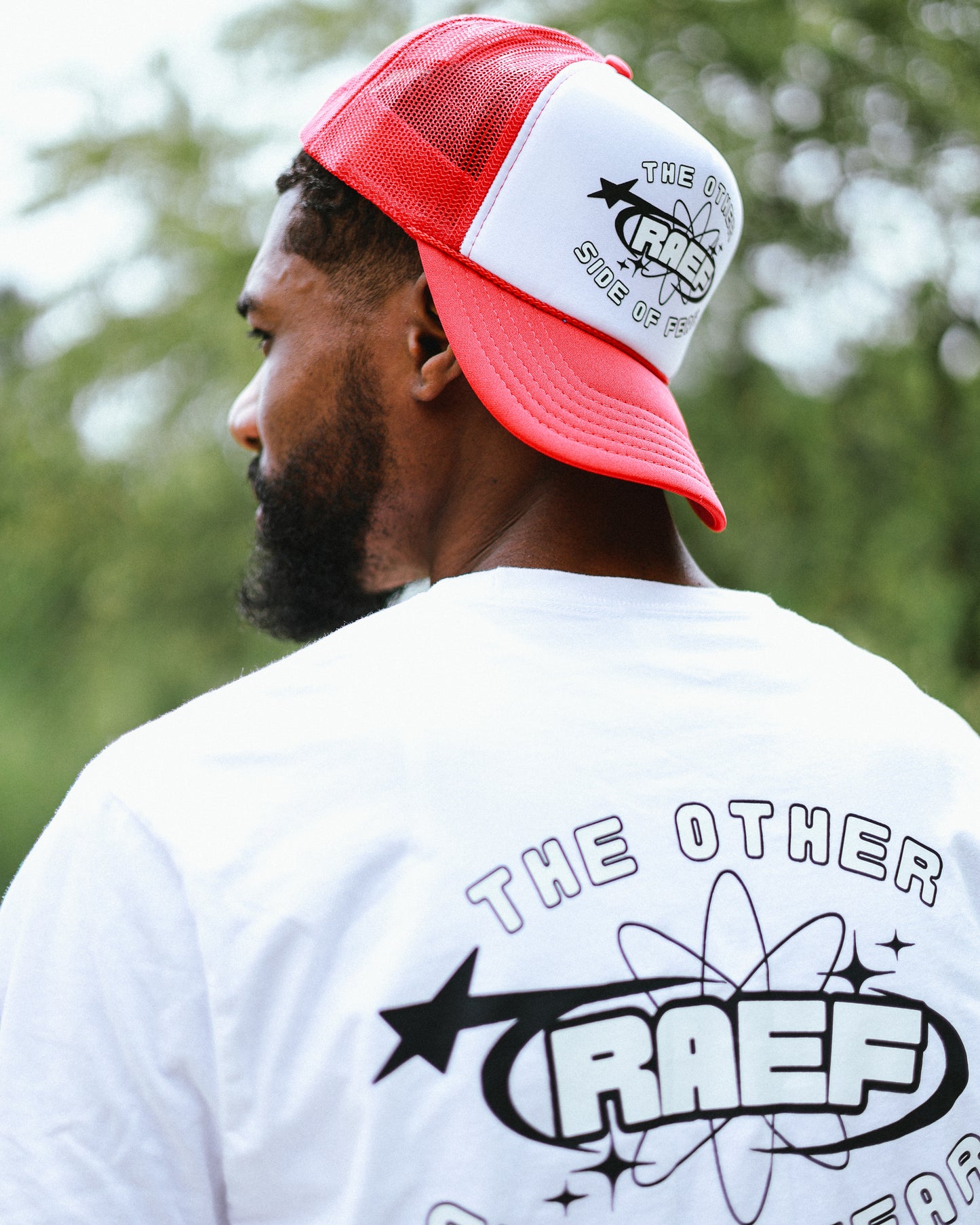 Raef Red Trucker Hat