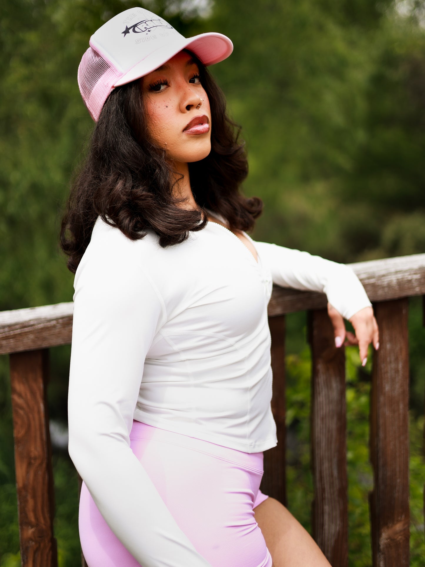 Raef Pink Trucker Hat