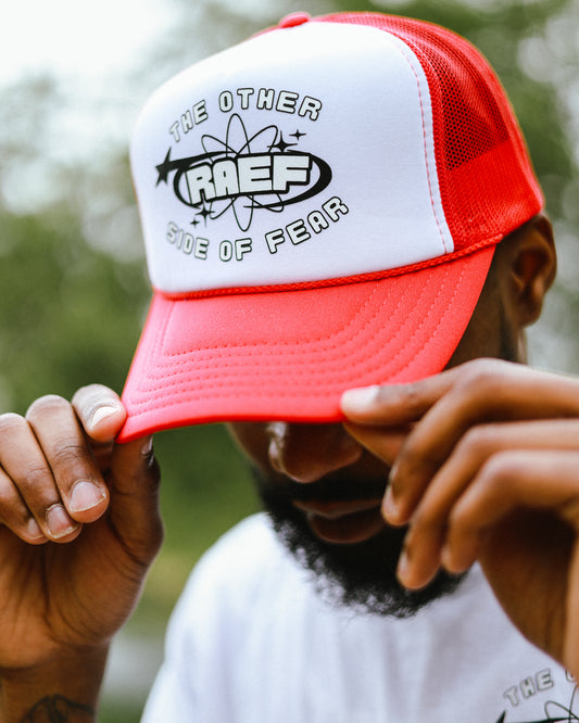Raef Red Trucker Hat